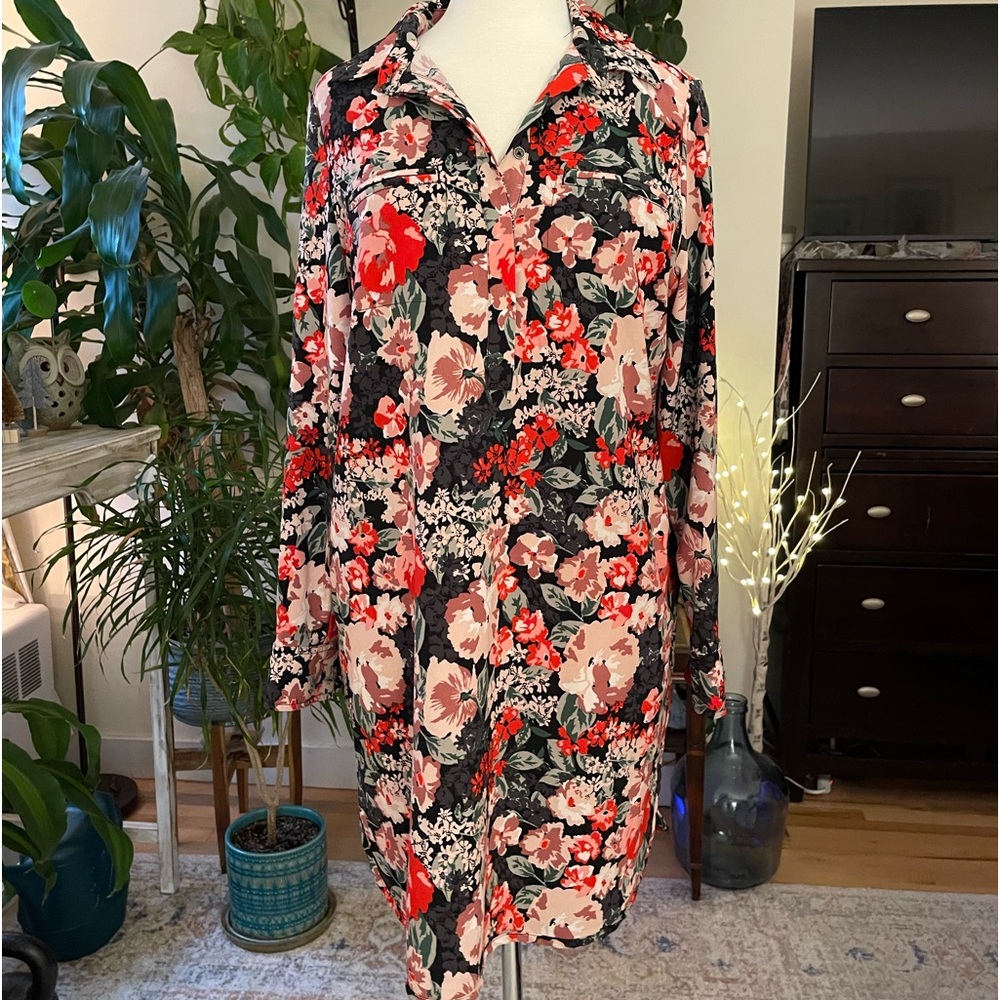 Floral tunic dress